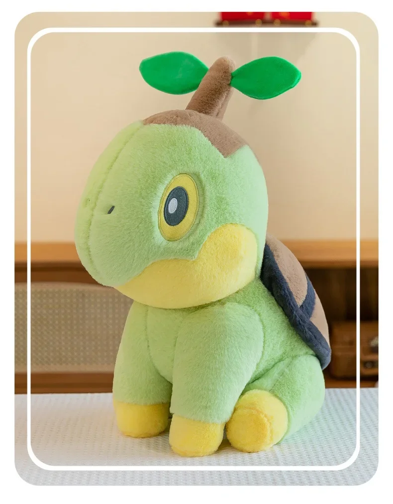 35/80cm Large Turtwig  Pokemon Plush Toys Anime Doll Cute Pillow Cartoon Giant Pokémon Plushie Stuffed Gift for Kids Christmas