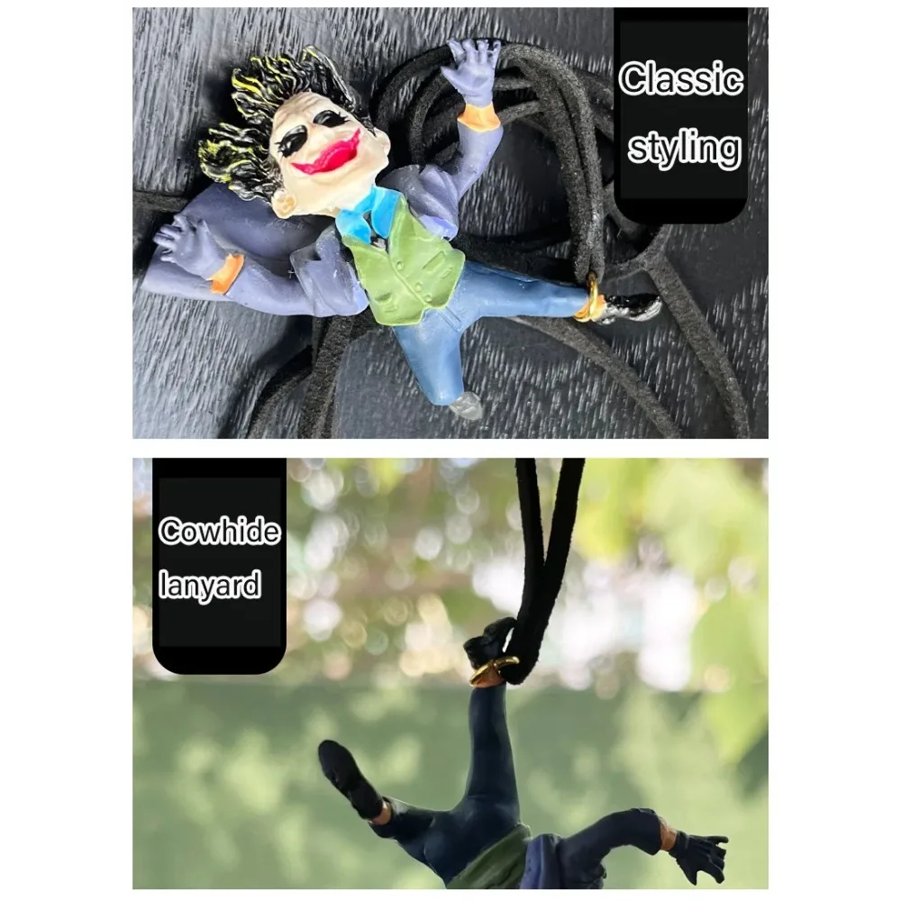 Car Resin Pendant Creative Car Rearview Mirror Cowhide Cartoon Pendant Christmas Gift New Product