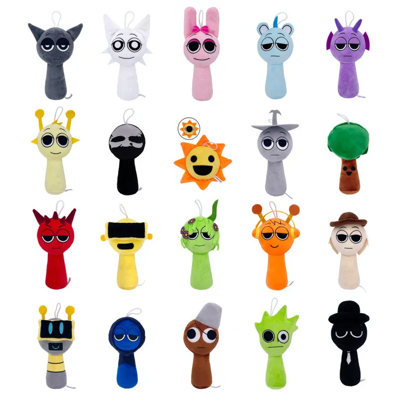 Sprunki Plush Toys Sprunki Incredibox Plushie Sprunki Soft Game Cartoon Pillow Kids Birthday Gifts Stuffed Dolls Christmas Gift
