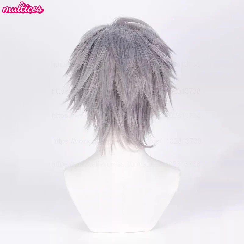 Till Cosplay Wig Alien Stage Cosplay Silver Grey Heat Resistant Hair Stage Show Conmic-Con Christmas Holloween Anime Wigs