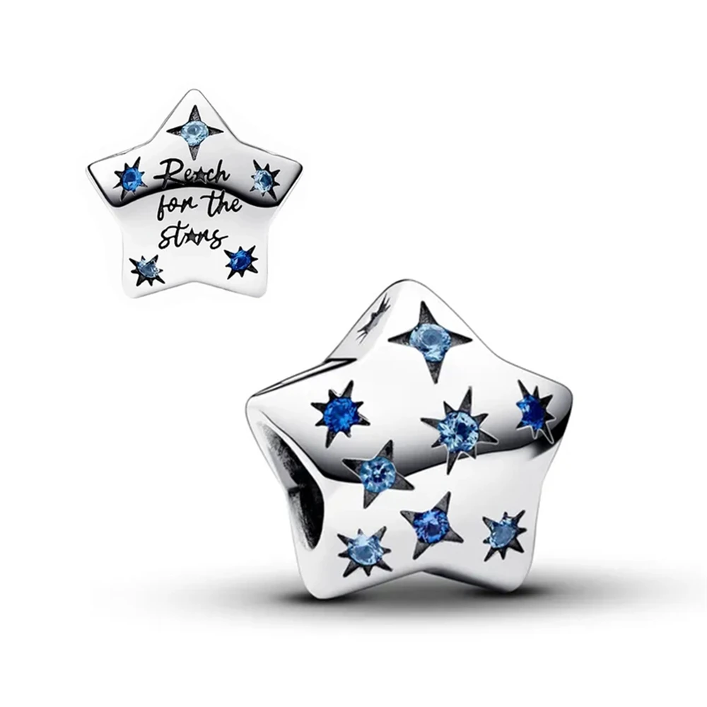 2024 New 925 Sterling Silver Christmas Santa Snowman Stars Pendant Charms Beads fit Original Pendant Bracelet DIY Women Jewelry