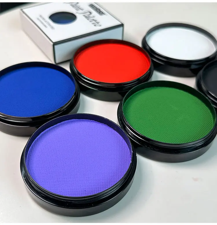 30g Monochrome Water Soluble Face Body Paint Vibrant DIY Makeup for Christmas Parties Long-Lasting Professional Quality Cosmetic