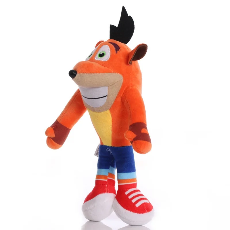 26cm New Crash Bandicoot Stuffed Plush Toys Crazy Trilogy Series Anime Figure Dolls Kawaii Child Birthday Christmas Gifts Decor