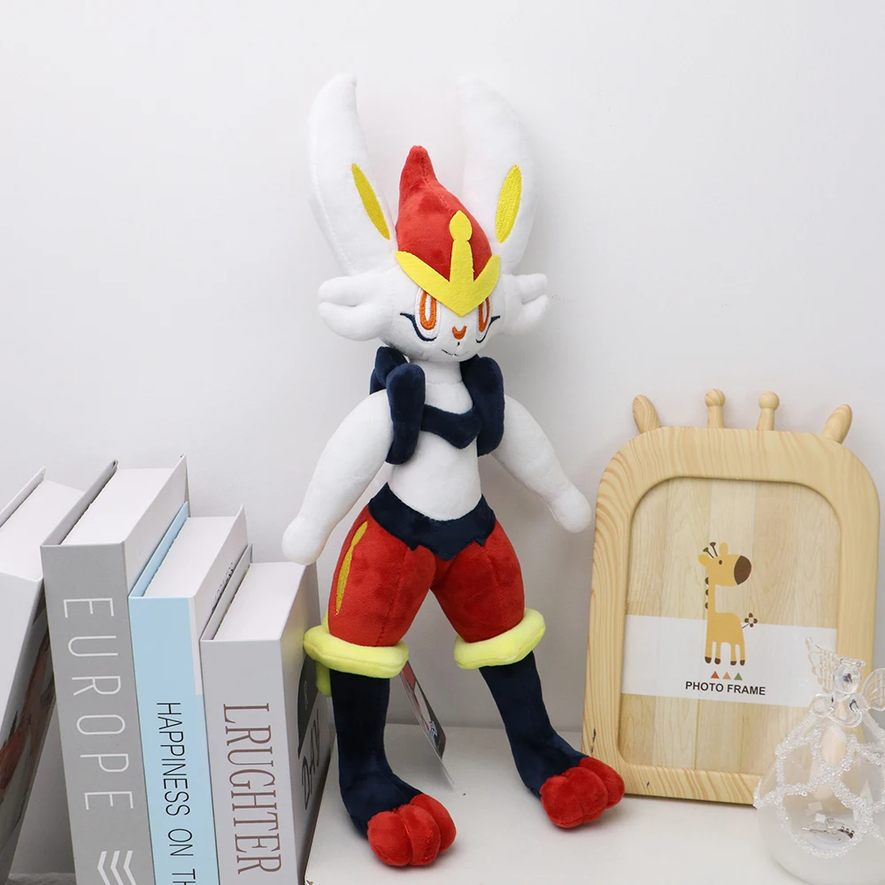 Scorbunny Evolution Raboot Plush Toys Stuffed Doll Throw Pillow Home Decoration Kawaii Rabbit Christmas Gift for Kids Friends