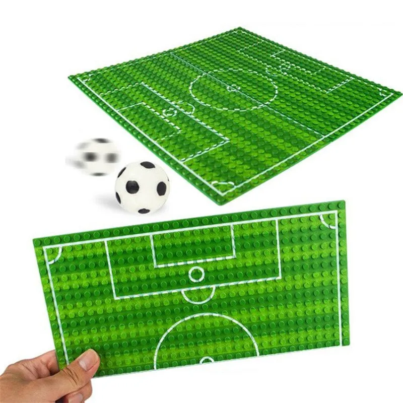 1pc 16*32 Dots Base Plate Basketball Football Baseplate For Figure Field Court Block DIY Toys Christmas Gift for Children