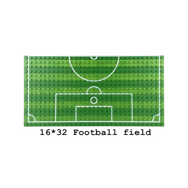 1pc 16*32 Dots Base Plate Basketball Football Baseplate For Figure Field Court Block DIY Toys Christmas Gift for Children
