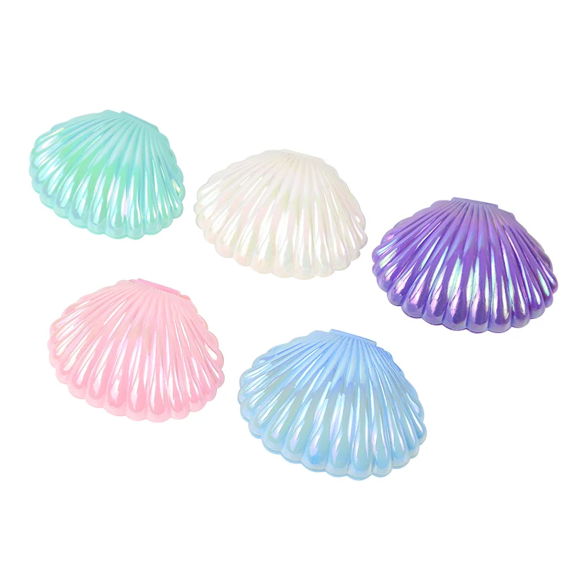 5/10pcs Shell Shaped Candy Gift Box Girls Mermaid Birthday Party Decor Wedding Baby Shower Favors Christmas Jewelry Storage Box