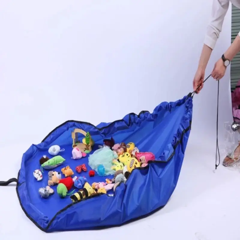 1pc Multifunction Portable Kids Toys Storage Bags Blocks Toys Play Mat Building Blocks Toys Bags for Christmas Gift