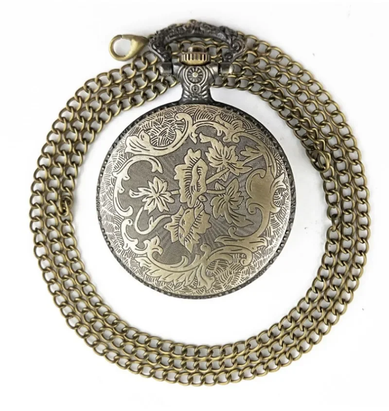 Stars Wars Film Serie Retro Hollow Quartz Pocket Watch Casual Pendant Clock with Necklace Chain Christmas Birthday Men Gift