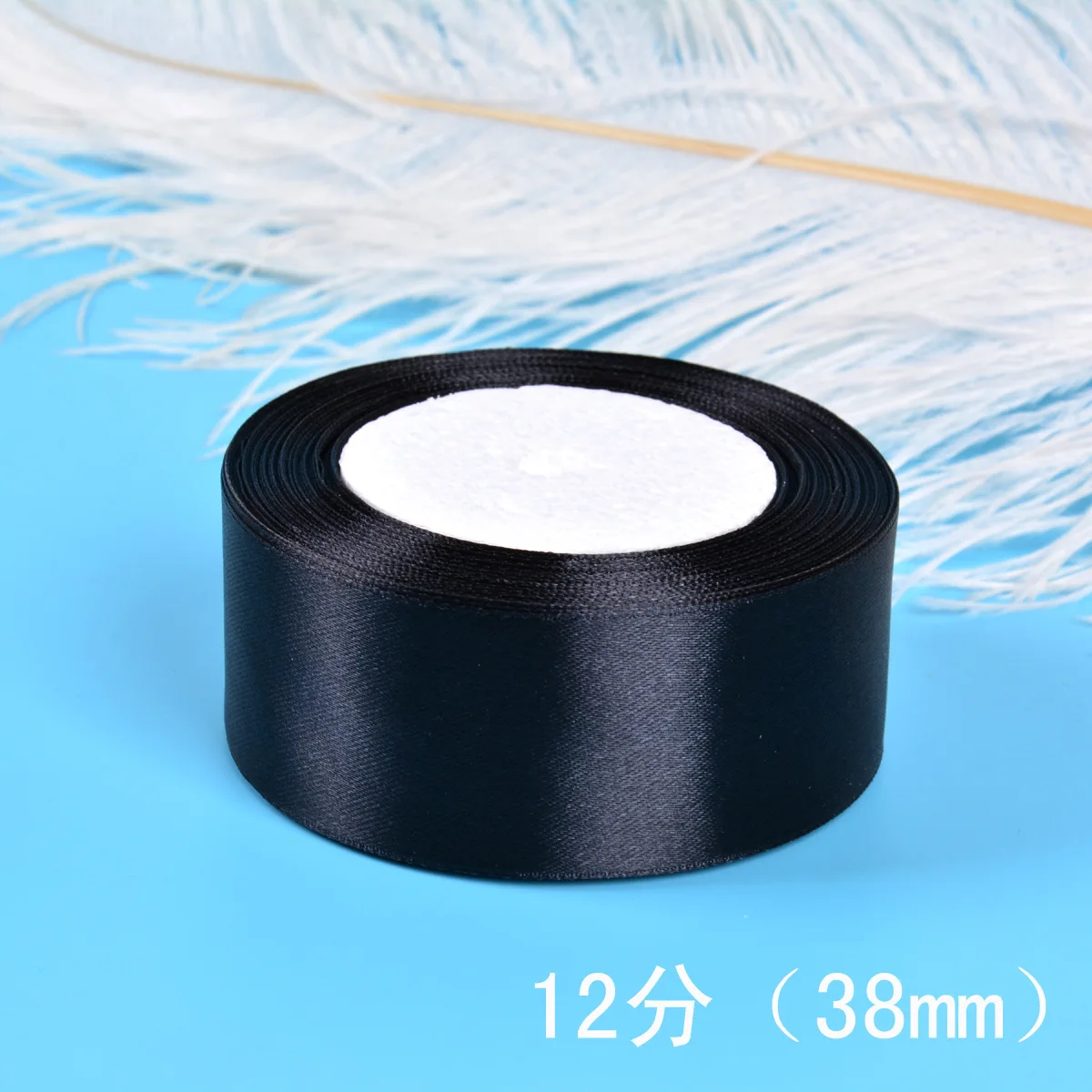6-10-12-15-20-25-30-40-50-80mm Black Satin Ribbon Christmas Wedding Birthday Party Gift Wrapping Silk Ribbons DIY Accessory Bow