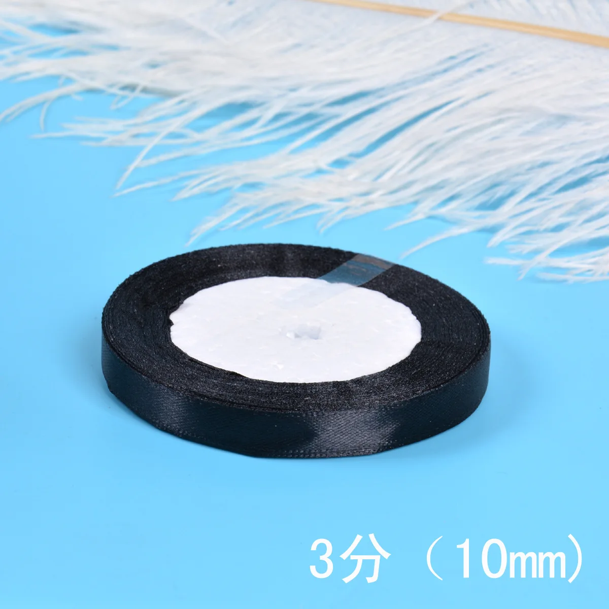 6-10-12-15-20-25-30-40-50-80mm Black Satin Ribbon Christmas Wedding Birthday Party Gift Wrapping Silk Ribbons DIY Accessory Bow