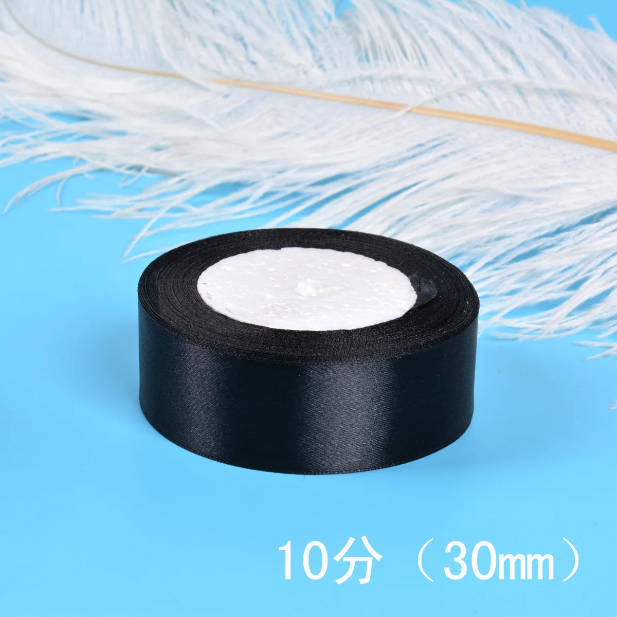 6-10-12-15-20-25-30-40-50-80mm Black Satin Ribbon Christmas Wedding Birthday Party Gift Wrapping Silk Ribbons DIY Accessory Bow