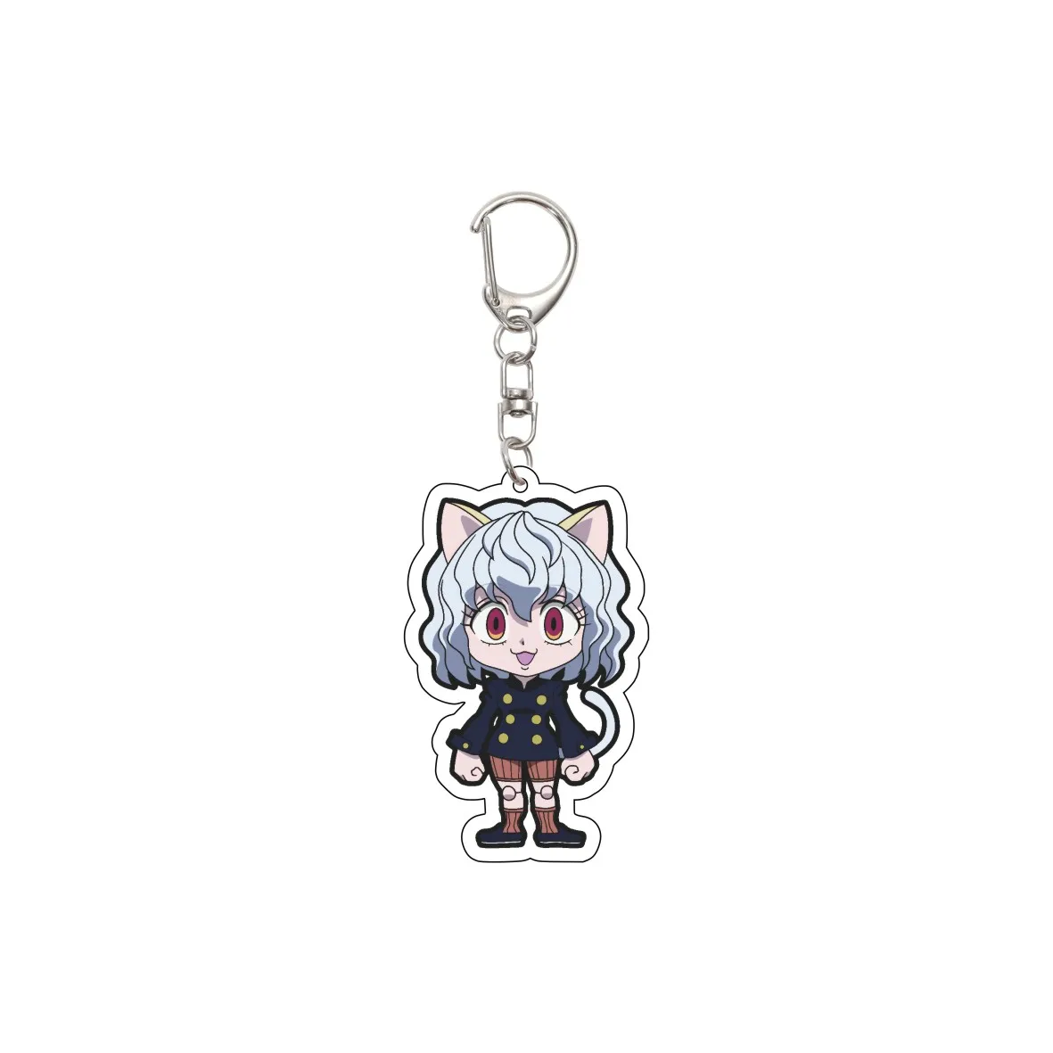 55MM Anime HUNTER HUNTER Keychain GON FREECSS/Killua Zoldyck/Leorio PaladiKnight Key Chain Acrylic Model Plate Christmas Gifts