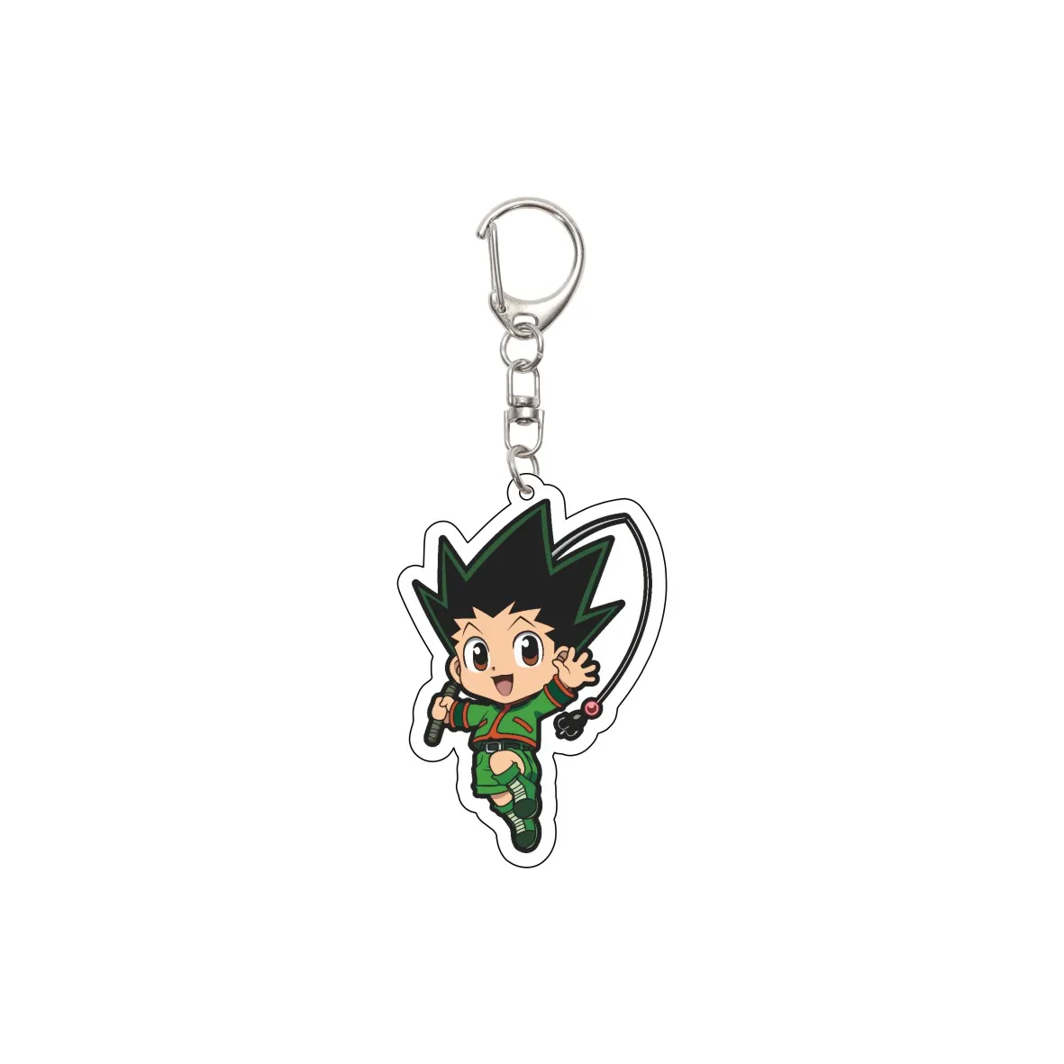 55MM Anime HUNTER HUNTER Keychain GON FREECSS/Killua Zoldyck/Leorio PaladiKnight Key Chain Acrylic Model Plate Christmas Gifts