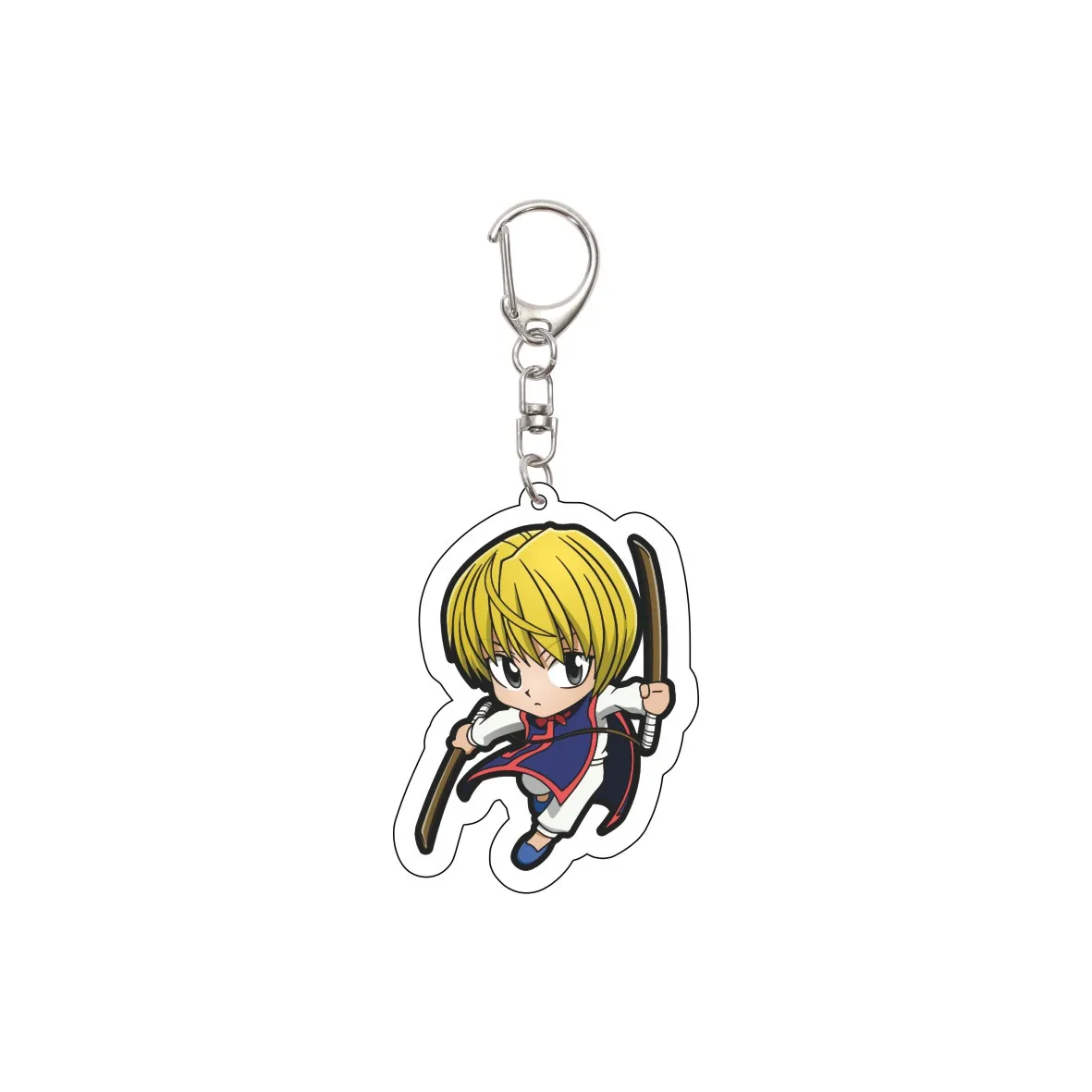 55MM Anime HUNTER HUNTER Keychain GON FREECSS/Killua Zoldyck/Leorio PaladiKnight Key Chain Acrylic Model Plate Christmas Gifts