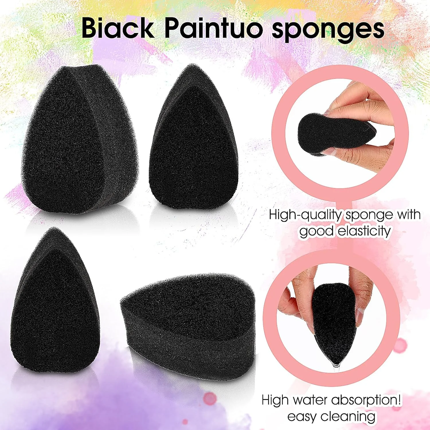 20 piece set of human body painted sponge water droplet shaped adult art creation suitable for Halloween and Christmas makeup