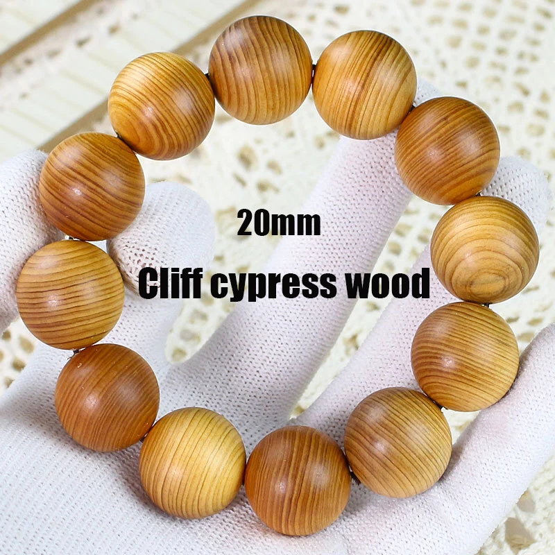1pc Natural Wood Bracelets 20mm Women Men Elastic Handicraft Adjustable Wooden Bangles Wrap Hand Jewelry For Christmas Birthday