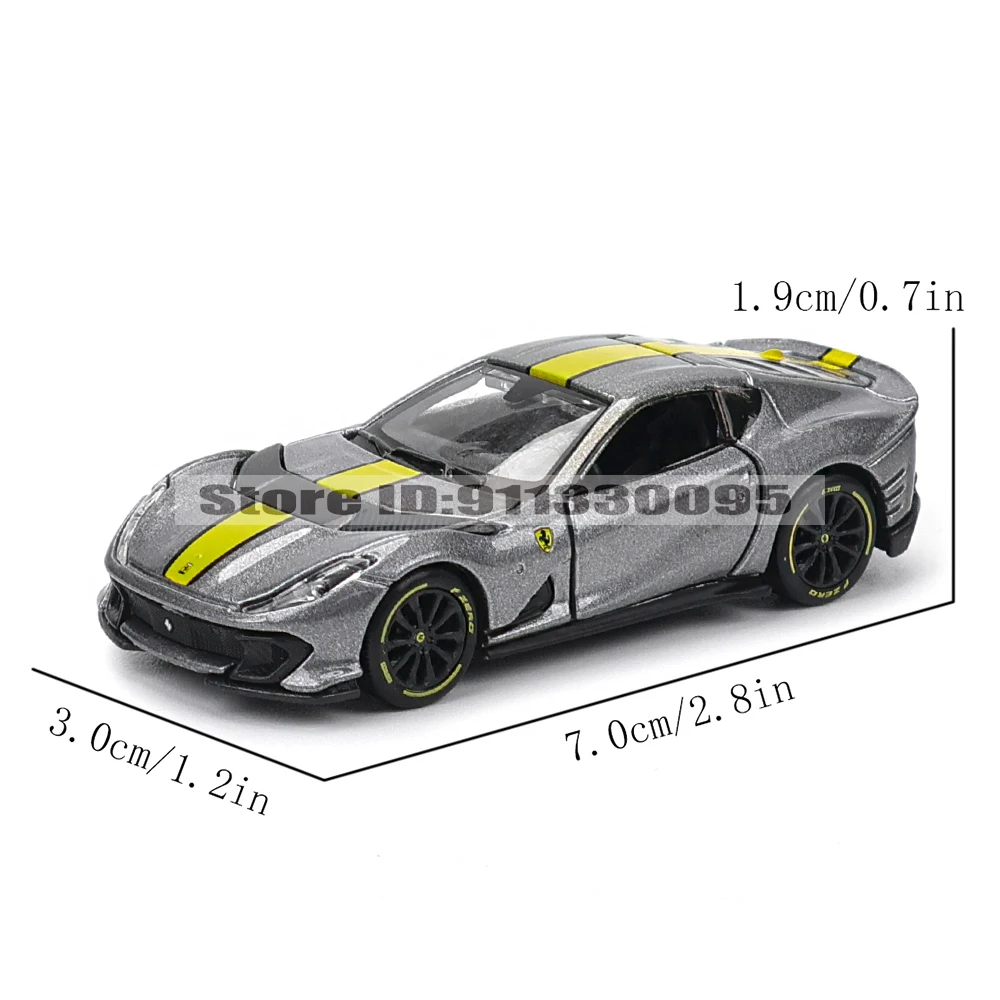 Bburago 1:64 genuine Ferrari SP1 812 COMPETIZIONE ENZO F40 F12TDF SF90 car model series children's Christmas boy gift toys