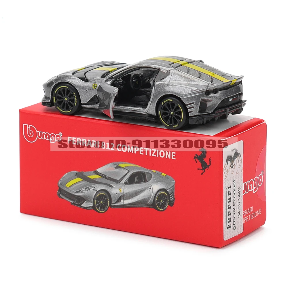 Bburago 1:64 genuine Ferrari SP1 812 COMPETIZIONE ENZO F40 F12TDF SF90 car model series children's Christmas boy gift toys