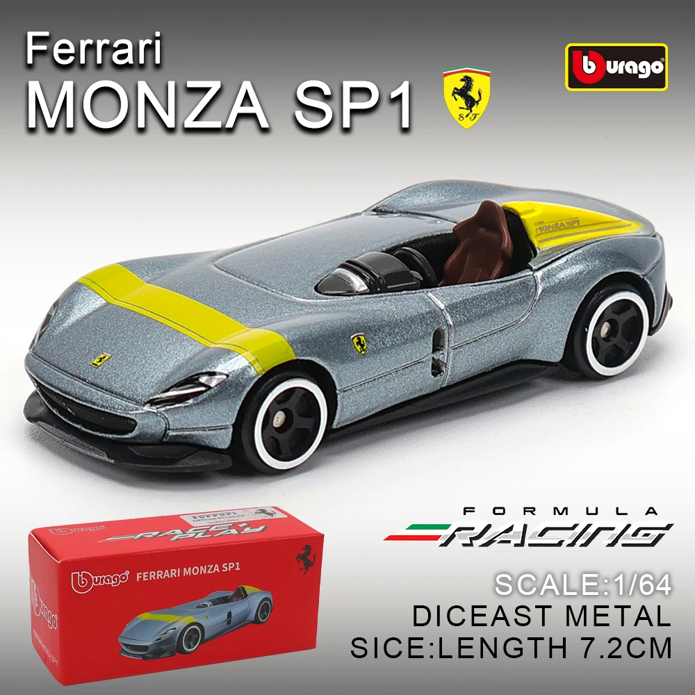 Bburago 1:64 genuine Ferrari SP1 812 COMPETIZIONE ENZO F40 F12TDF SF90 car model series children's Christmas boy gift toys
