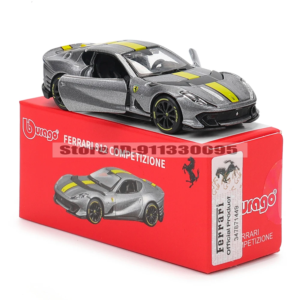 Bburago 1:64 genuine Ferrari SP1 812 COMPETIZIONE ENZO F40 F12TDF SF90 car model series children's Christmas boy gift toys