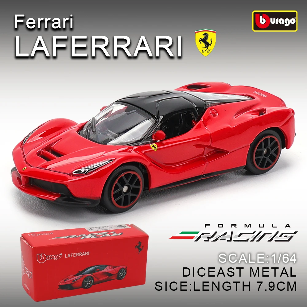 Bburago 1:64 genuine Ferrari SP1 812 COMPETIZIONE ENZO F40 F12TDF SF90 car model series children's Christmas boy gift toys