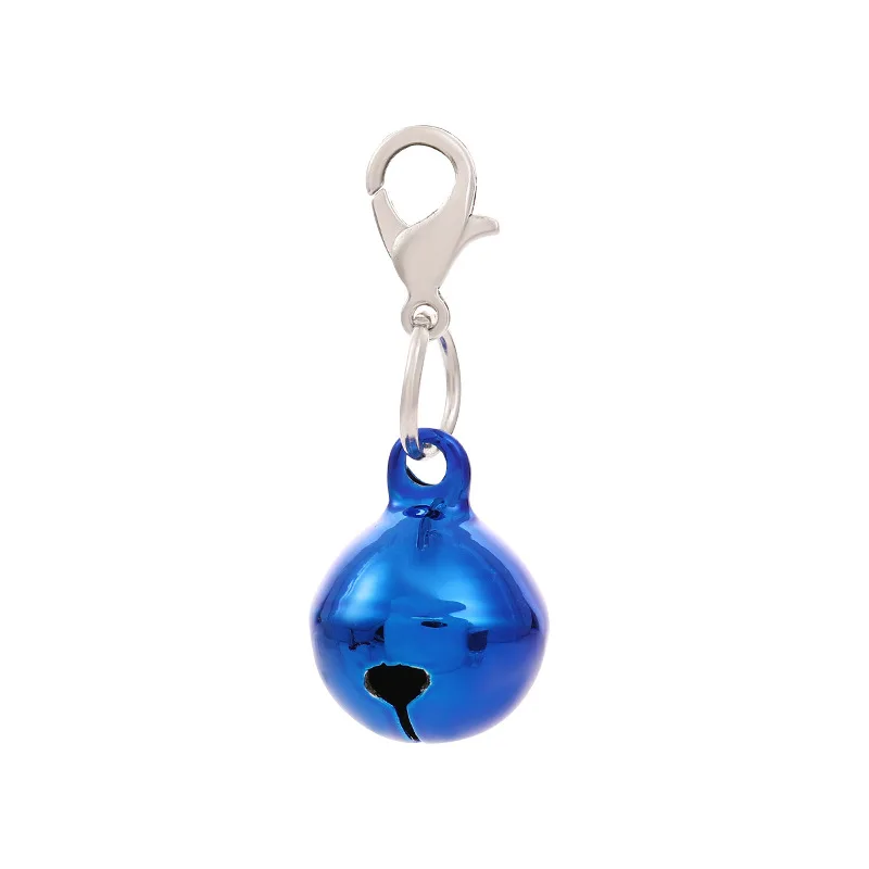 Pet Cat Dog Jingle Bell Collar Ornament Colored Christmas Pendant with Lobster Buckle Bag Keychain Sewing Accessories