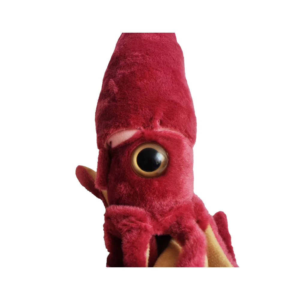 75cm Wine Red Deep Sea Squid Plush Toys Soft Stuffed Animal Pillow Kids Toys Creative Plush Christmas Birthday Gifts Home Decor