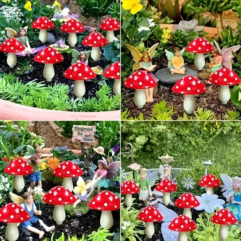 8/12/20 Head Solar Mushroom Lights Stake Garden Decor, Festive Christmas Fairy Lights for Outdoor Yard, Wedding Party Atmosphere