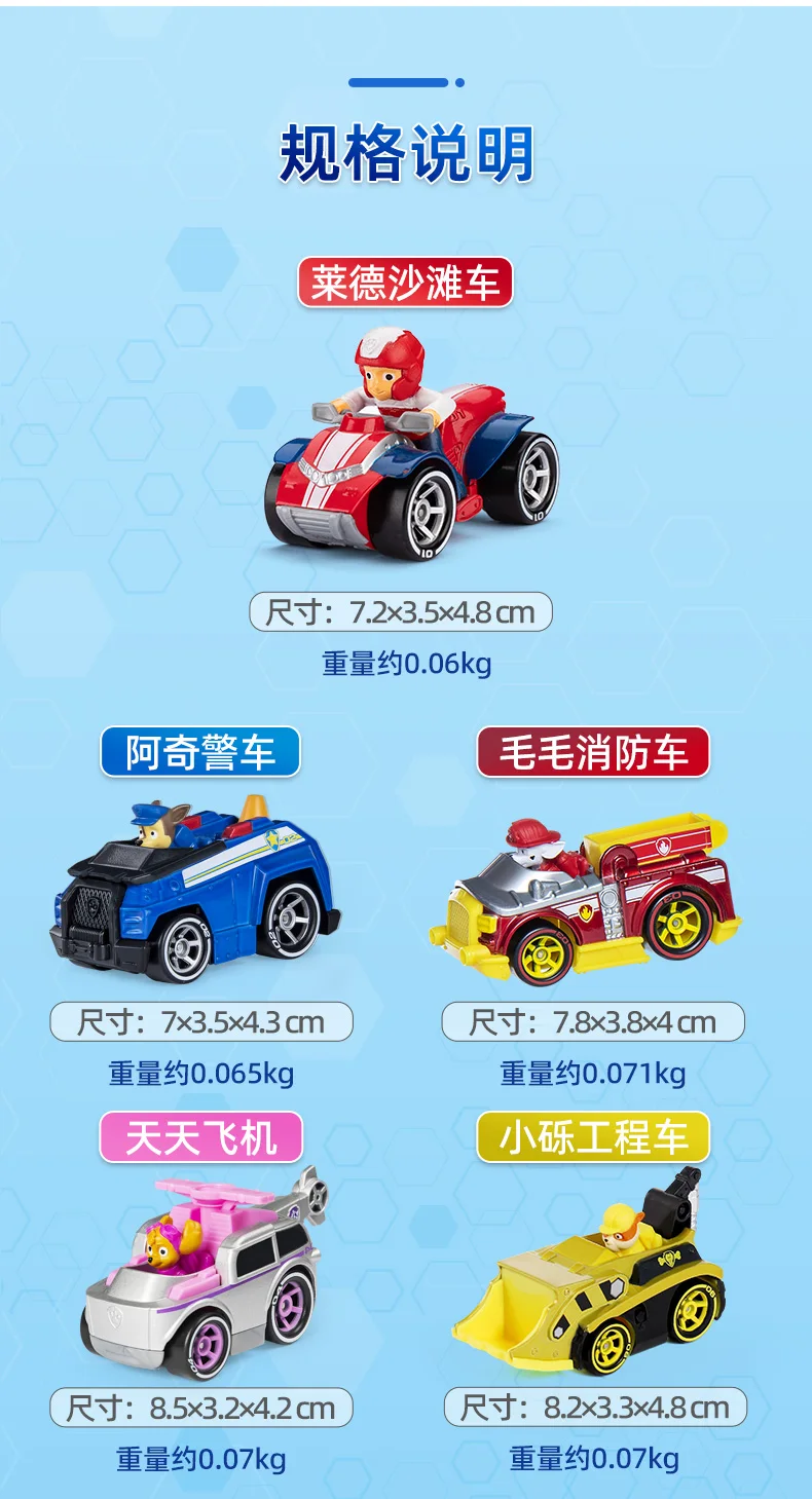 Original Box PAW Patrol Ryder True Metal Rescue Collectible Diecast Figure 1:55 Scale Birthday Christmas Gift Action Figure Toy