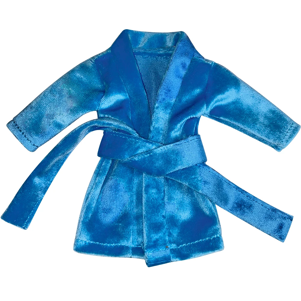 37cm Christmas Doll Pajama Sleeping Robe Christmas Clothing Baby Doll Clothing Toy Christmas Gift Bathrobe Doll Dress up Clothin
