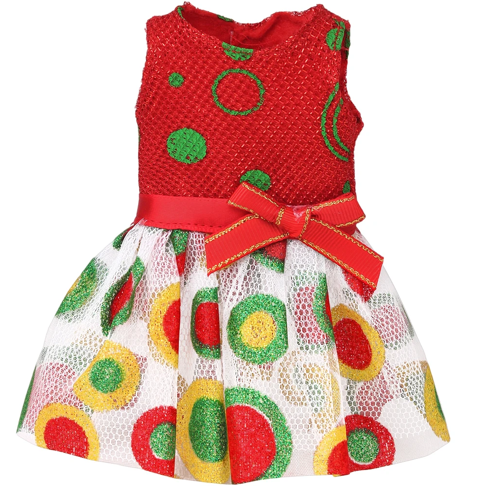 37cm Christmas Doll Pajama Sleeping Robe Christmas Clothing Baby Doll Clothing Toy Christmas Gift Bathrobe Doll Dress up Clothin