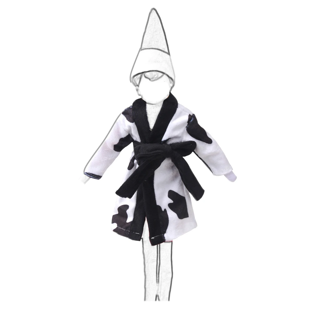 37cm Christmas Doll Pajama Sleeping Robe Christmas Clothing Baby Doll Clothing Toy Christmas Gift Bathrobe Doll Dress up Clothin