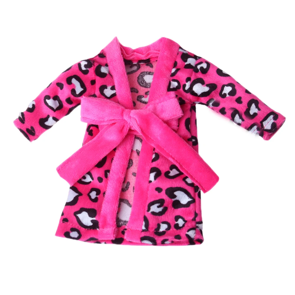 37cm Christmas Doll Pajama Sleeping Robe Christmas Clothing Baby Doll Clothing Toy Christmas Gift Bathrobe Doll Dress up Clothin