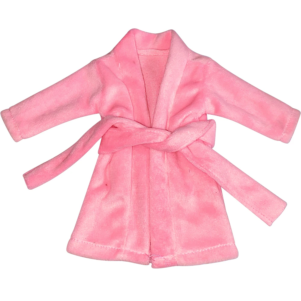 37cm Christmas Doll Pajama Sleeping Robe Christmas Clothing Baby Doll Clothing Toy Christmas Gift Bathrobe Doll Dress up Clothin