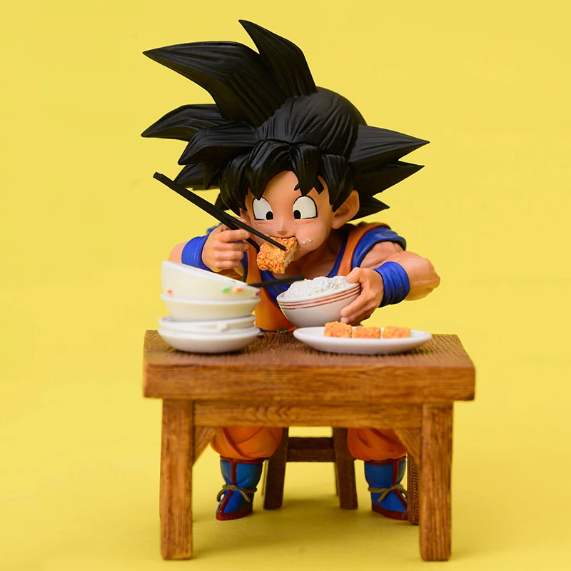 Dragon Ball Z Vegeta Figure Son Goku eating 8cm Pvc Action Figures Collection Model Toys Christmas Gifts