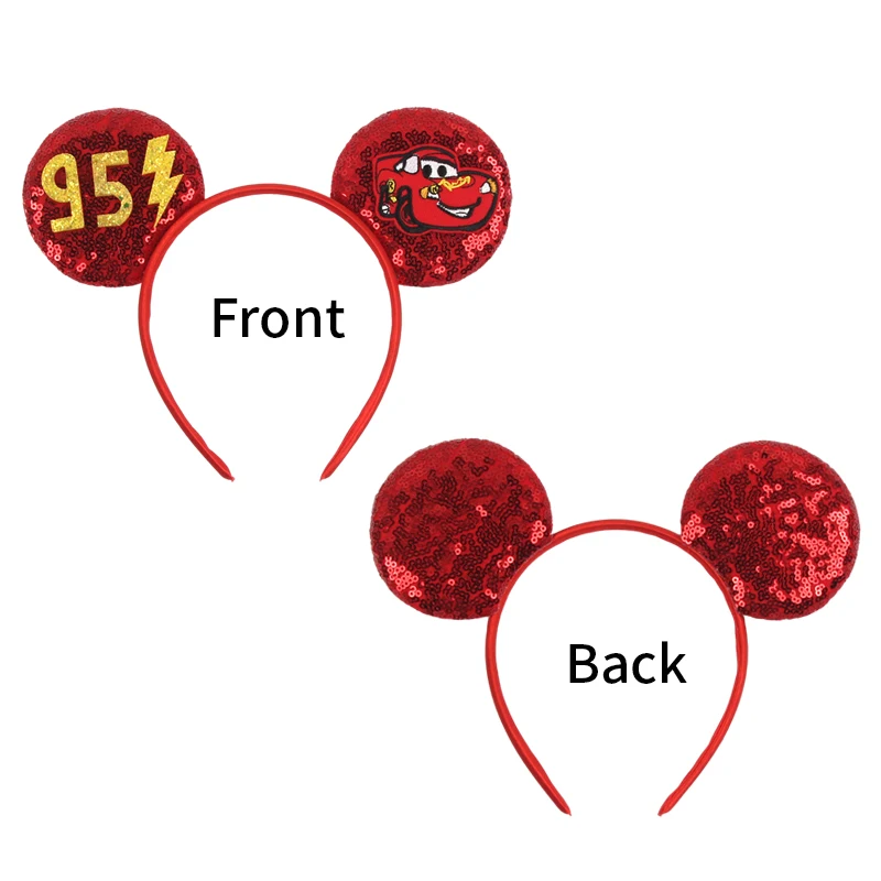 2026 Newest 3.3" Mickey Mouse Ears Headband Without Bow For Boys Christmas Headband Girls Festival Cosplay Diy Hair Accessories