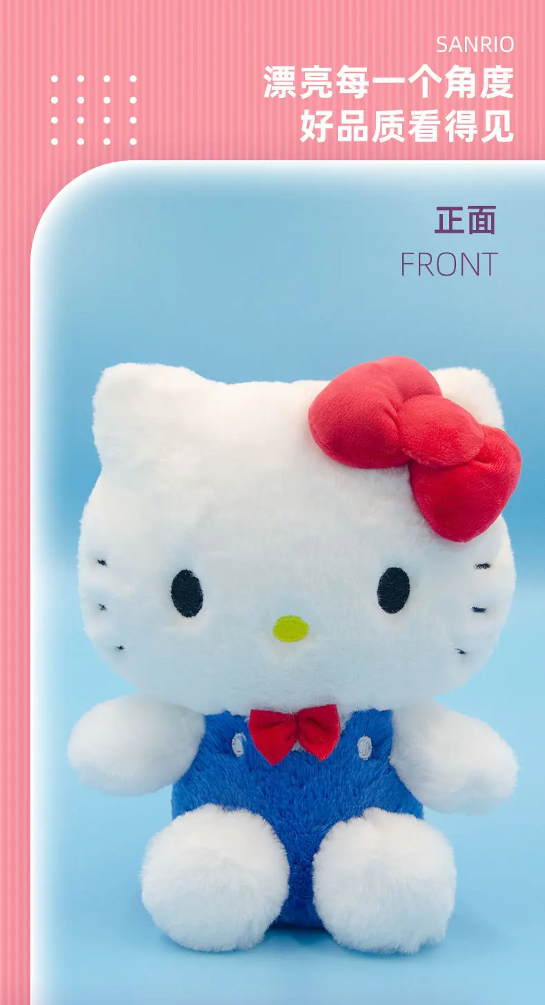 100% Genuine New Sanrio Hello Kitty Plush Toy 50th Anniversary Kuromi Melody Stuffed Dolls Children Birthday Christmas Gift