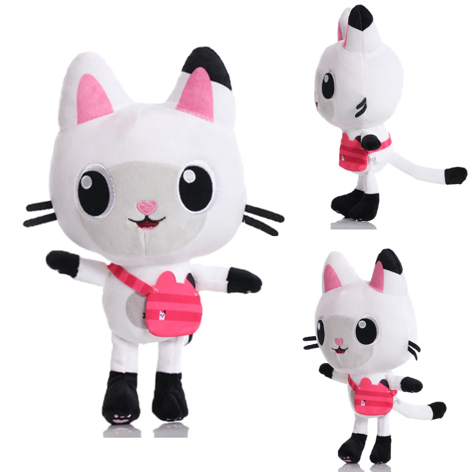 25cm 8Pcs Kawaii Gabby doll house plush toy cartoon stuffed animal mermaid cat mermaid plush doll children's Christmas gift