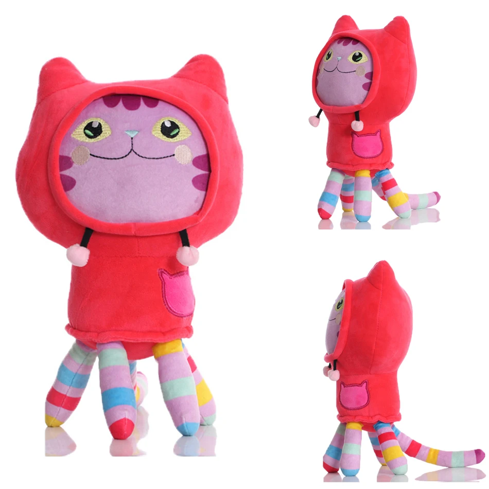 25cm 8Pcs Kawaii Gabby doll house plush toy cartoon stuffed animal mermaid cat mermaid plush doll children's Christmas gift