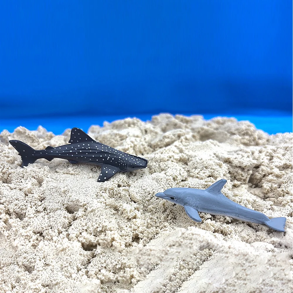 12pcs/set Updated Simulated Marine Animals Penguin Toy Model Realistic Sea Life Turtle Whale Toys For Children Christmas Gifts