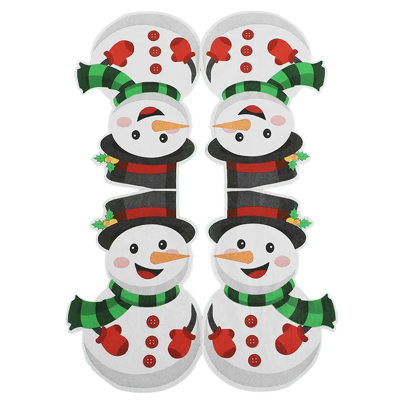 20-100Pcs Christmas Disposable Paper Napkins Cute Snowman Tissues 2025 Christmas Party Home Table Decoration Supplies New Year