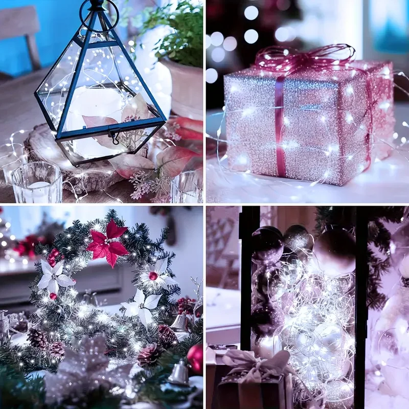 50-300LED Fairy Light Battery Operated, with Remote ,8mode Waterproof Christmas Decorative Light String Birthday, Party, Holiday