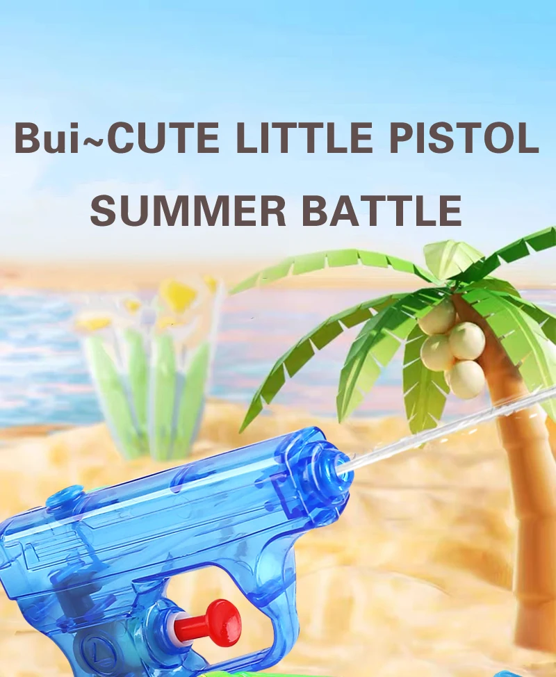 4 Random-Children's Toy Water Gun, Beach Toy, Bath Toy, Parent-Child Interactive Toy Water Gun-Christmas-Birthday Gift