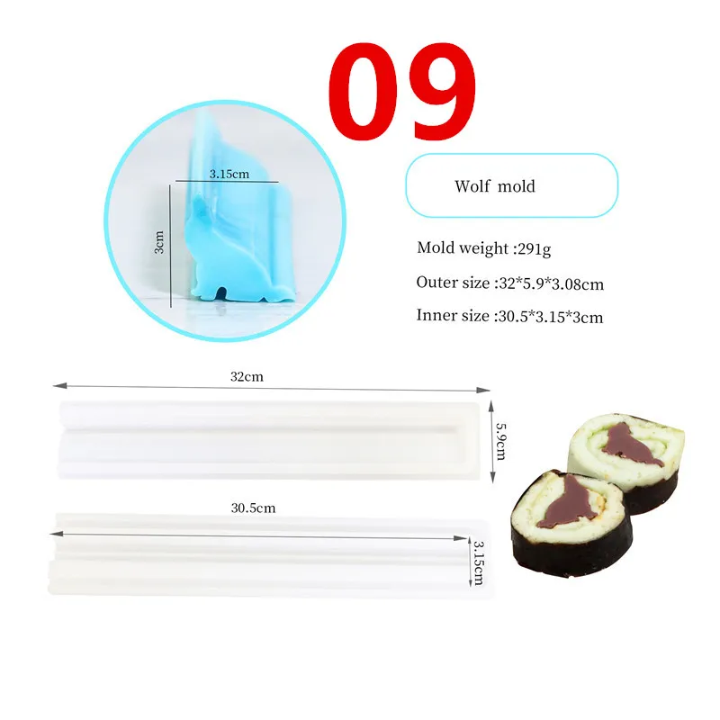 Christmas Tree Elk Beard Tube Column Silicone Candle Soap Mold DIY Embed Soap Making Supplies Silicone Mold Soap