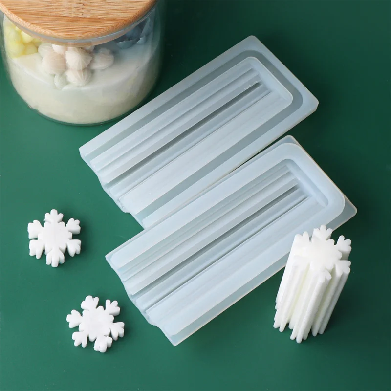 Christmas Tree Elk Beard Tube Column Silicone Candle Soap Mold DIY Embed Soap Making Supplies Silicone Mold Soap