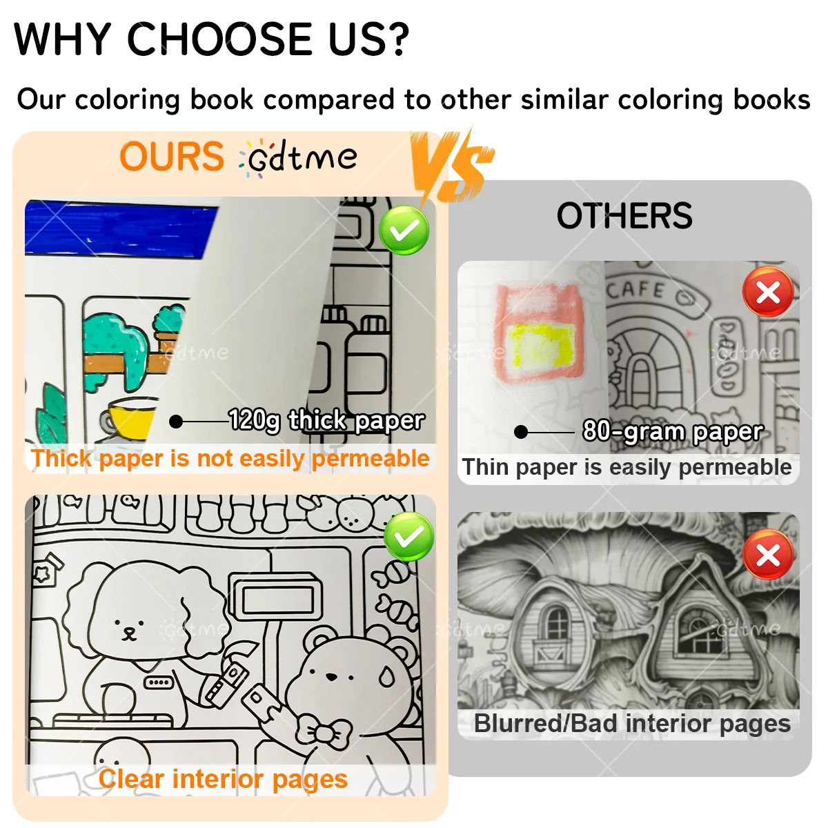 COZY CHRISTMAS Coloring Book -Thick Paper for Adults Teens - Stress Relief Creative Cute Drawing Book DIY Gift Idea