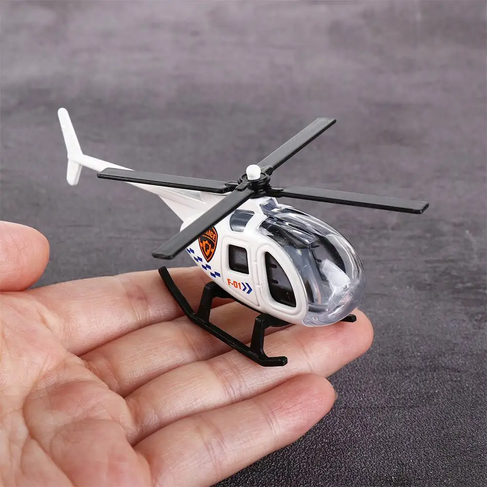 1PC New Childrens Helicopter Toy Alloy Airplane Model Ornaments Boy Toy Taxiing Simulation Helicopter Christmas Gift