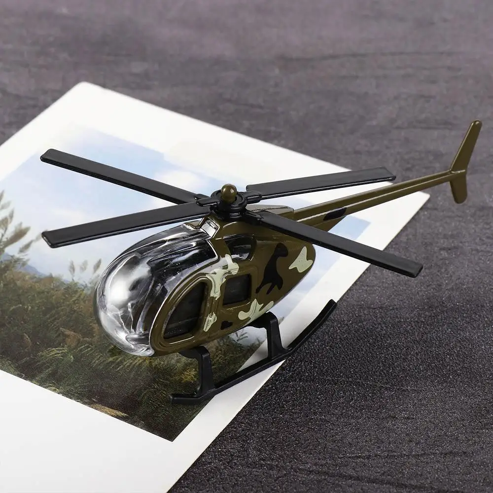 1PC New Childrens Helicopter Toy Alloy Airplane Model Ornaments Boy Toy Taxiing Simulation Helicopter Christmas Gift