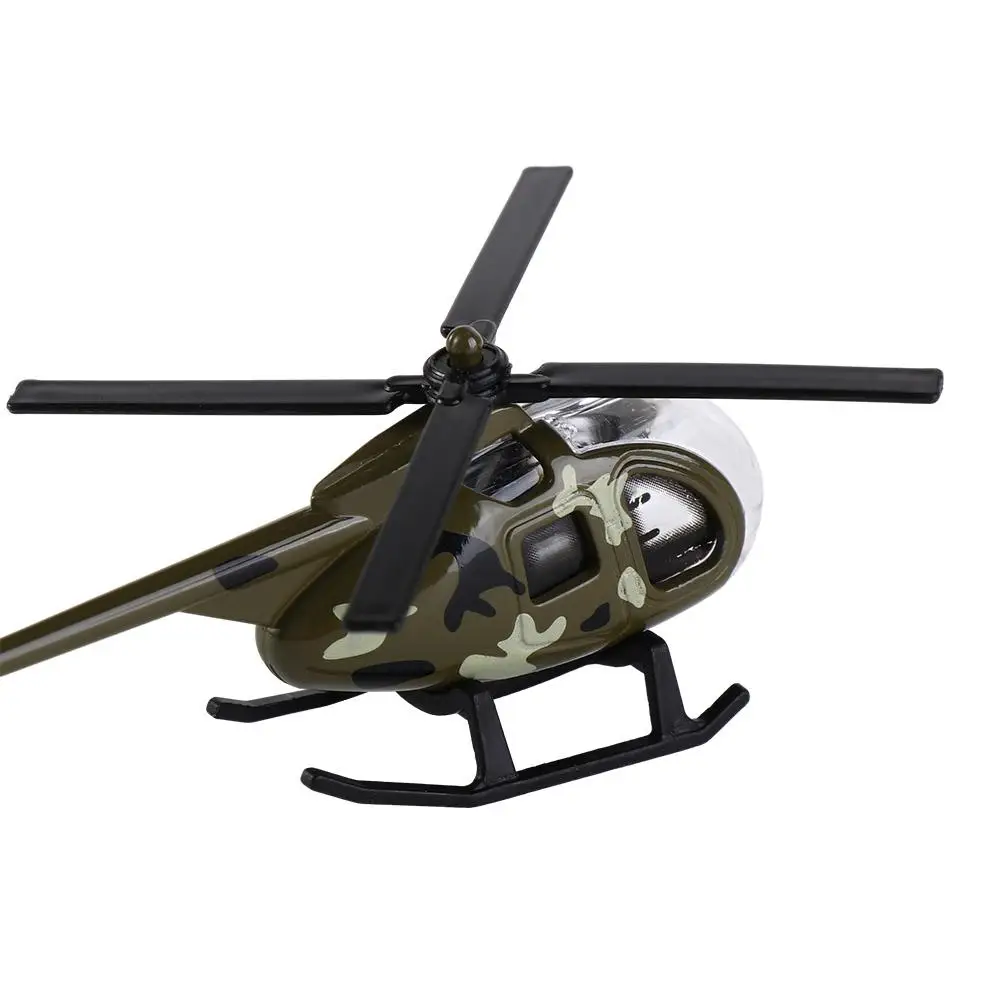 1PC New Childrens Helicopter Toy Alloy Airplane Model Ornaments Boy Toy Taxiing Simulation Helicopter Christmas Gift